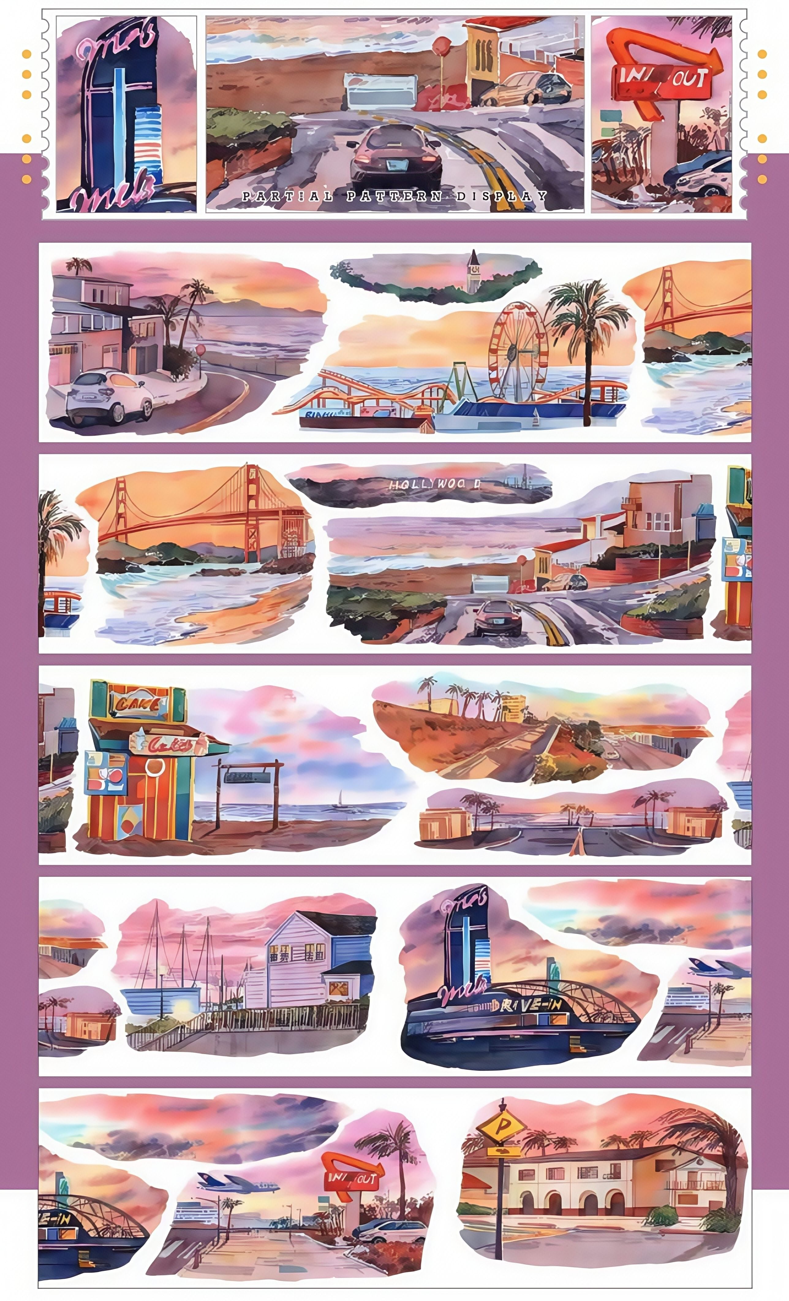 California Sunset PET Tape