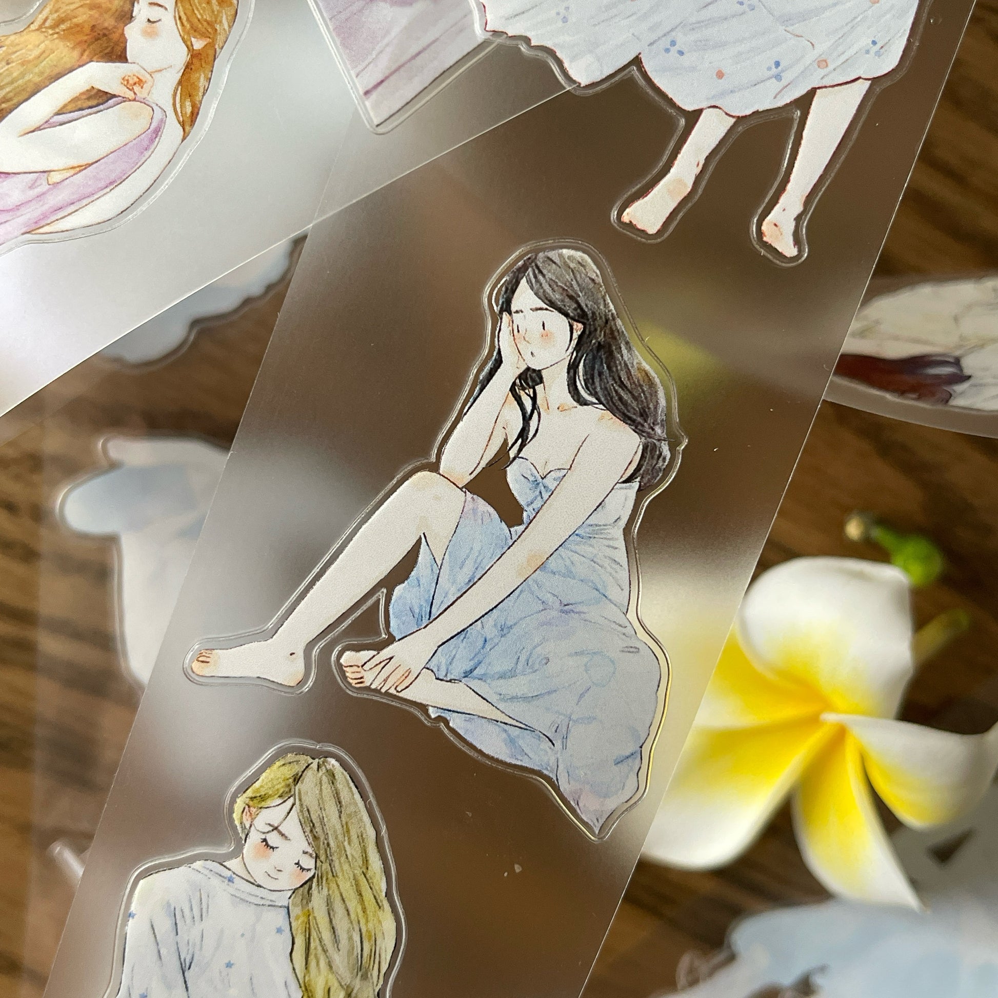 Summertime Girls PET Tape with illustrated girls