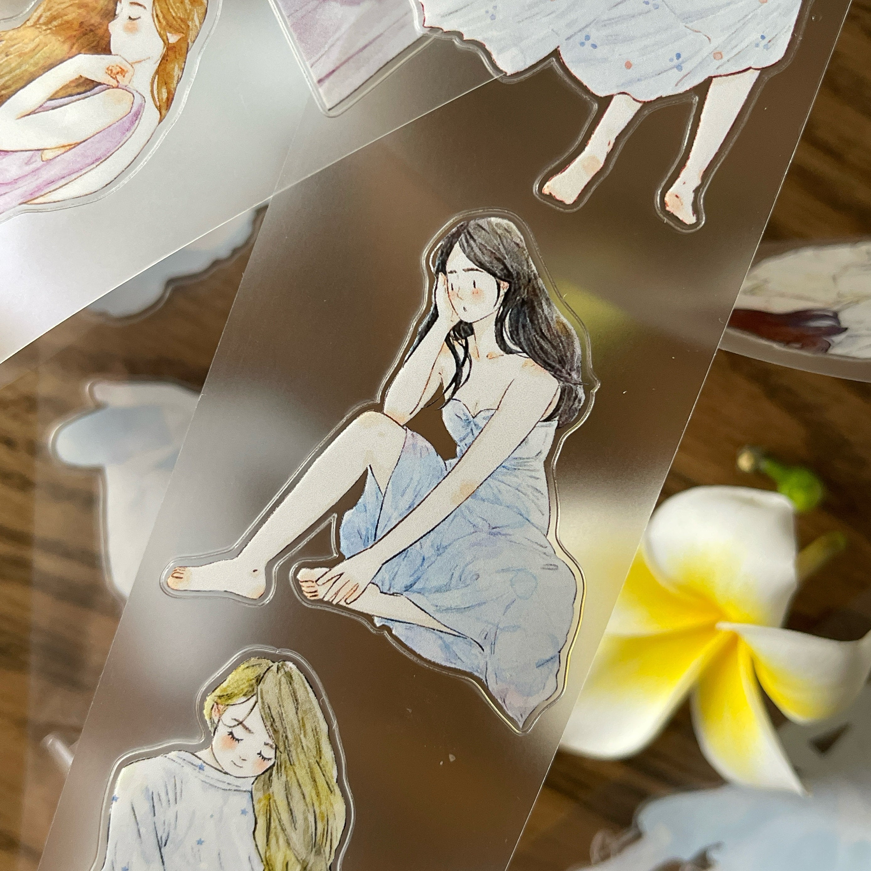 Summertime Girls PET Tape with illustrated girls