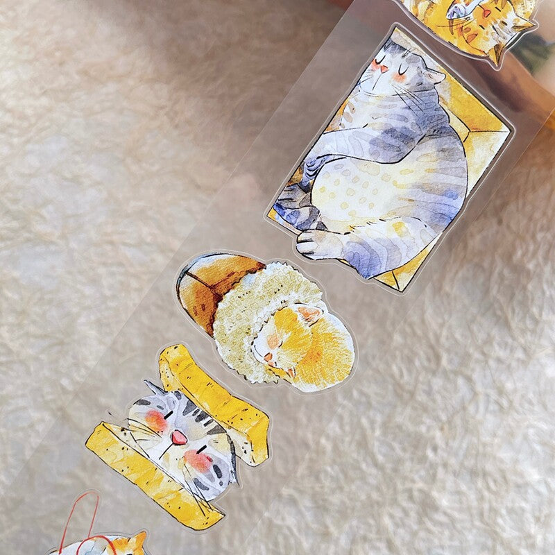 Cat-Themed PET Tape for journaling