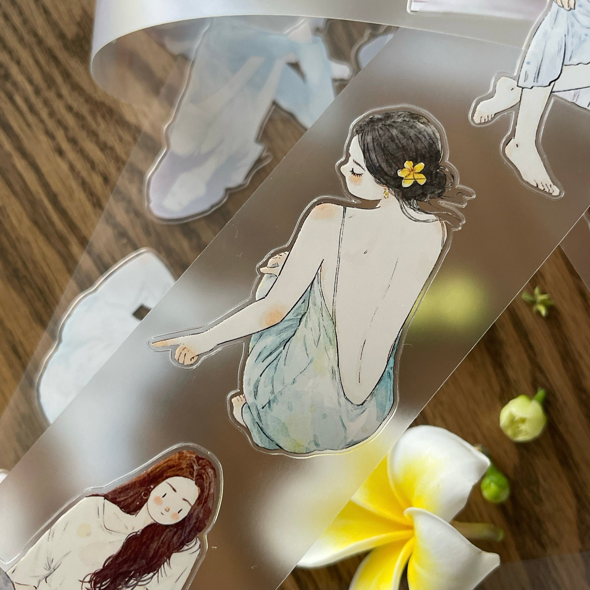 Summertime Girls PET Tape with illustrated girls