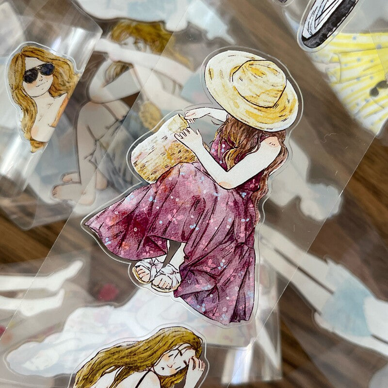 Vacation Mode Die-cut Character Tape