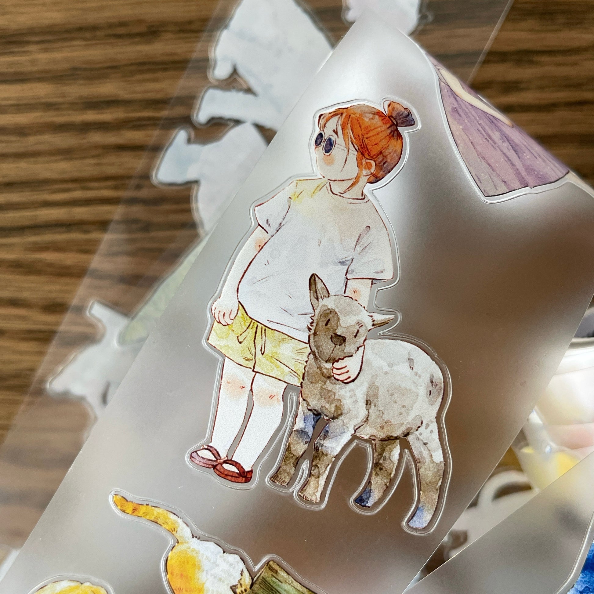 Animal Friends PET Tape with illustrated children and animals
