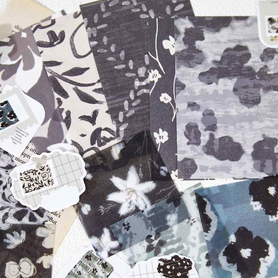 Dreamy floral sticker pack with soft flower and scenery designs