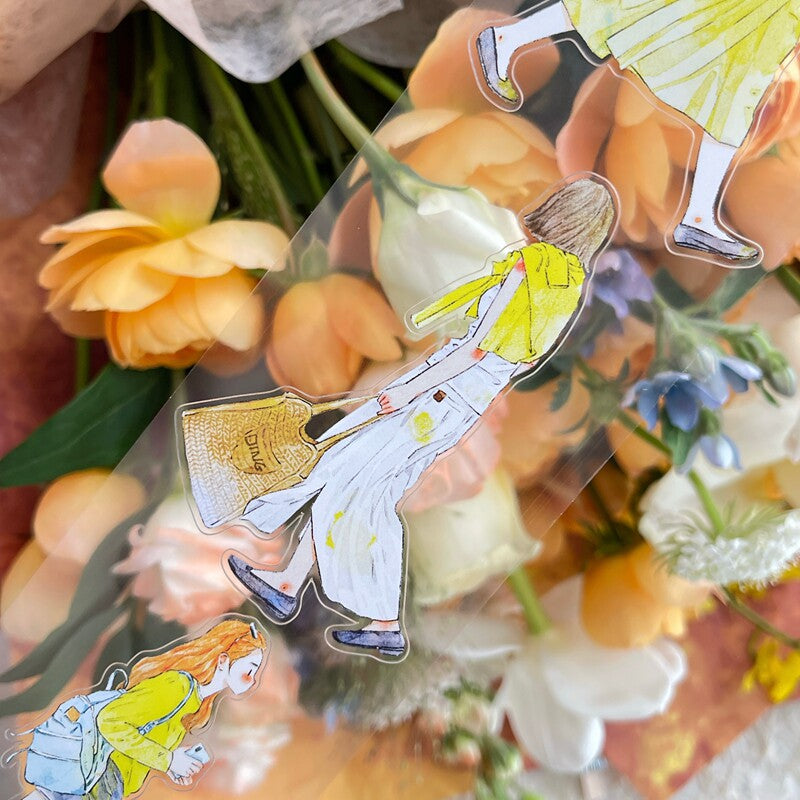 On-the-Go Girls PET Tape with illustrated girls