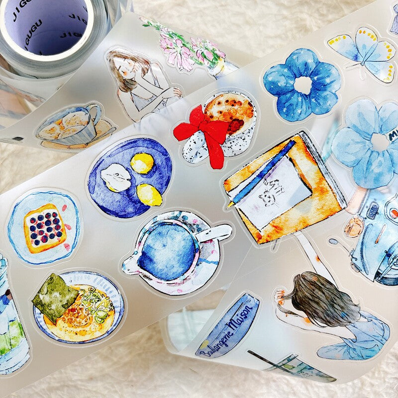 Blue Tone PET Tape for journaling