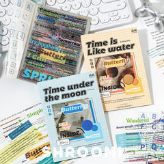 Unexpected Encounter English Sticker Collection Unexpected Encounter English Sticker Book – Aesthetic Text Stickers for Journaling & Planners