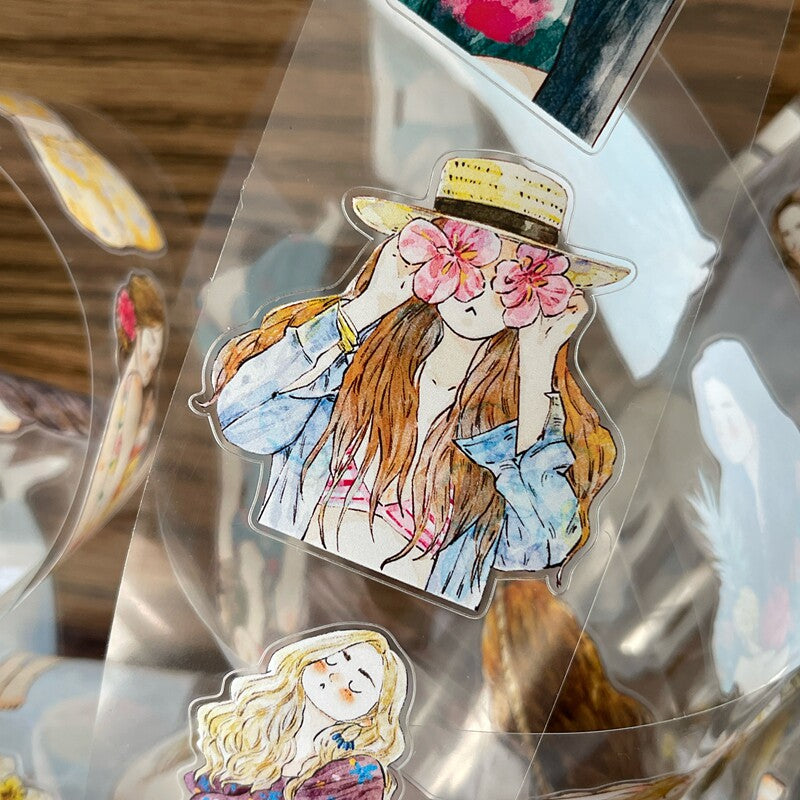 Vacation Mode Die-cut Character Tape