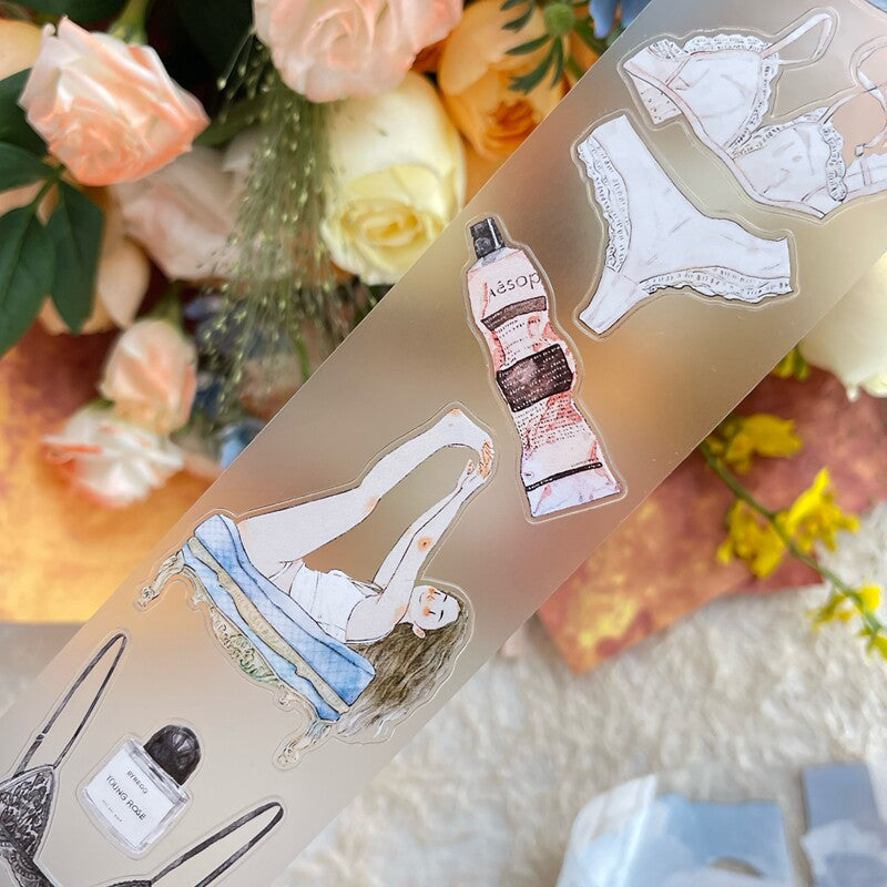Secret Moments PET Tape with illustrated girls