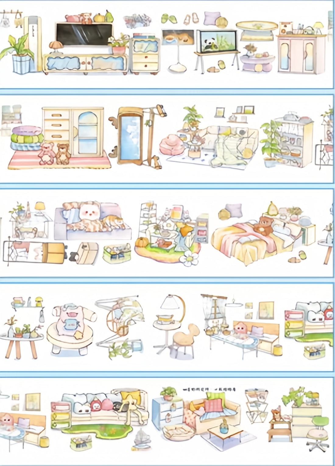Bear Hug House cute bear decorative tape design