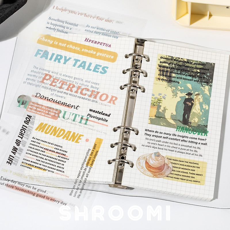 Unexpected Encounter English Sticker Collection Unexpected Encounter English Sticker Book – Aesthetic Text Stickers for Journaling & Planners