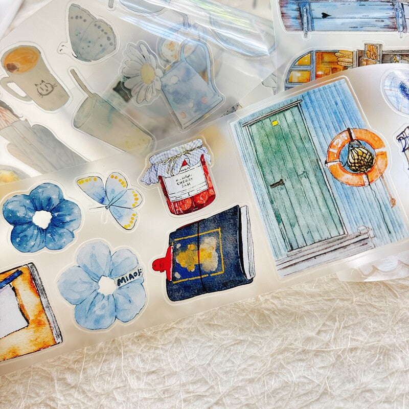 Blue Tone PET Tape for journaling