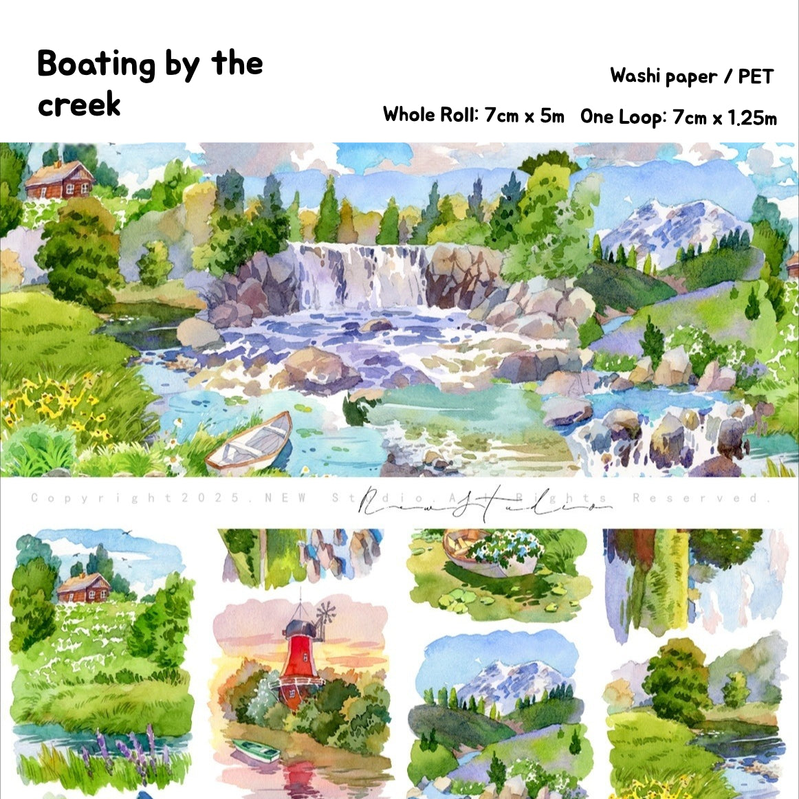 Nature Scenes PET Tape · Multiple Designs Available