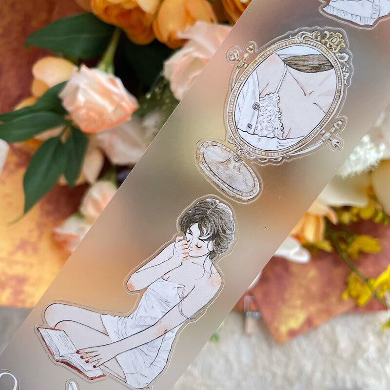 Secret Moments PET Tape with illustrated girls