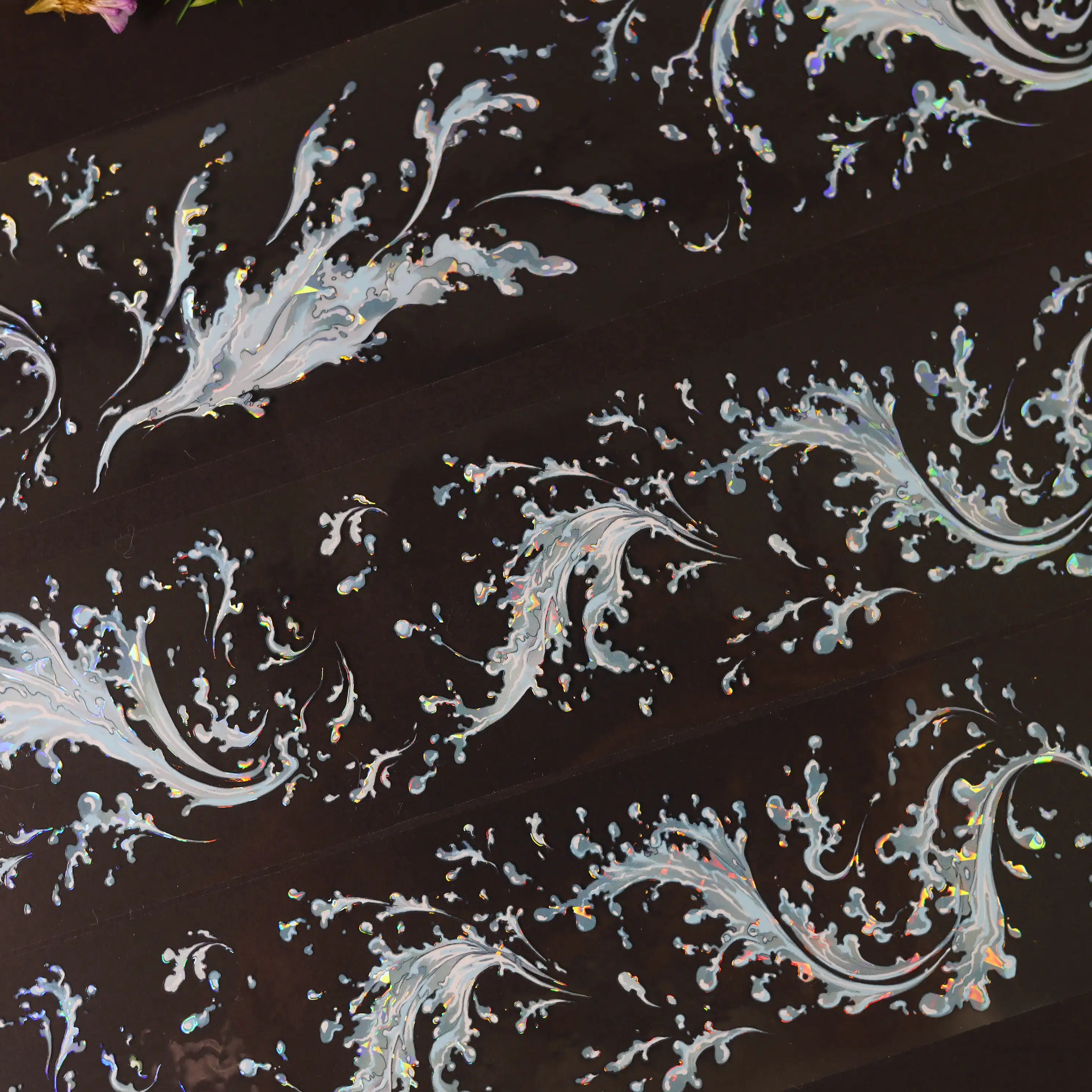 Wild Surge — Glass-Glow PET Tape | Ozeanwelle