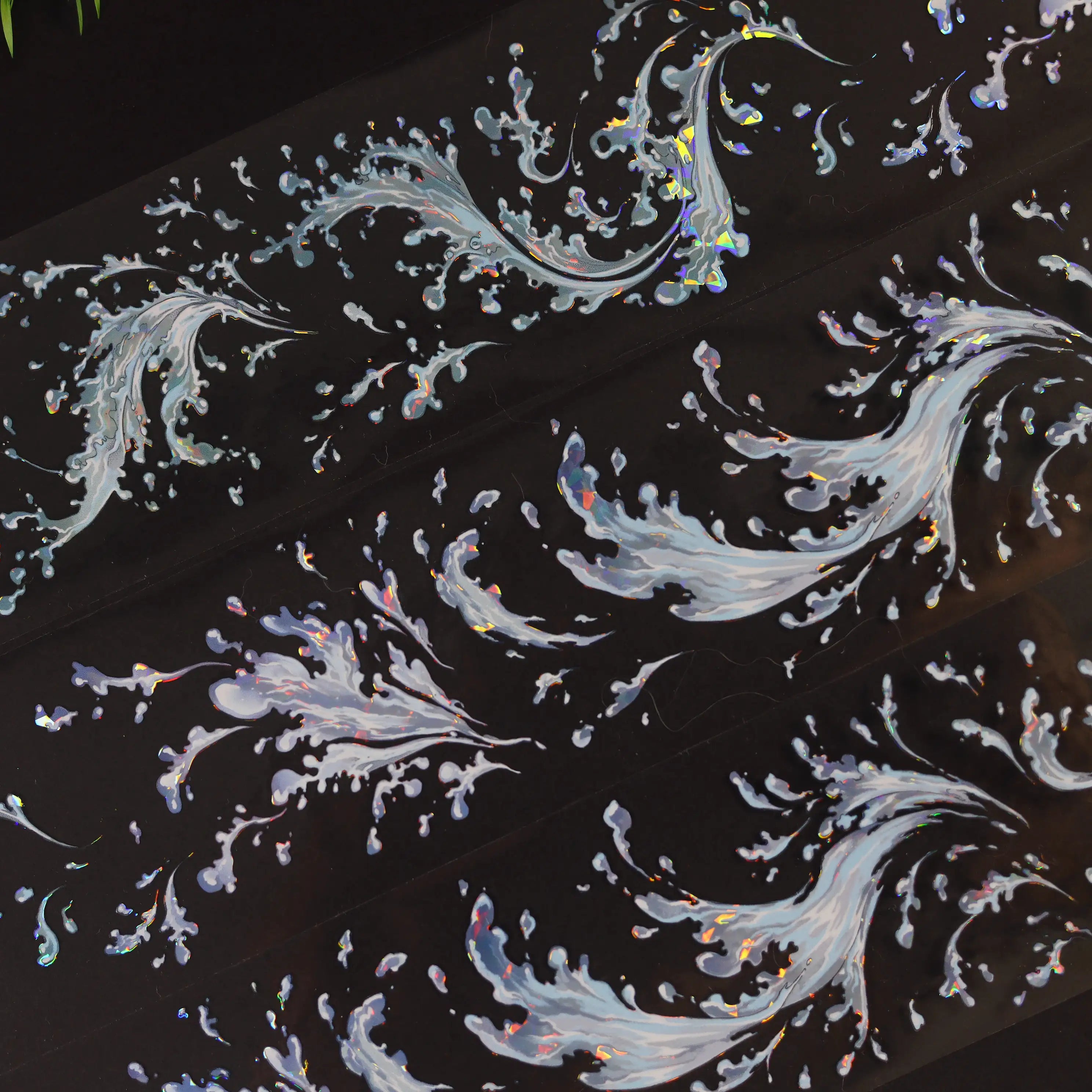 Wild Surge — Glass-Glow PET Tape | Ozeanwelle