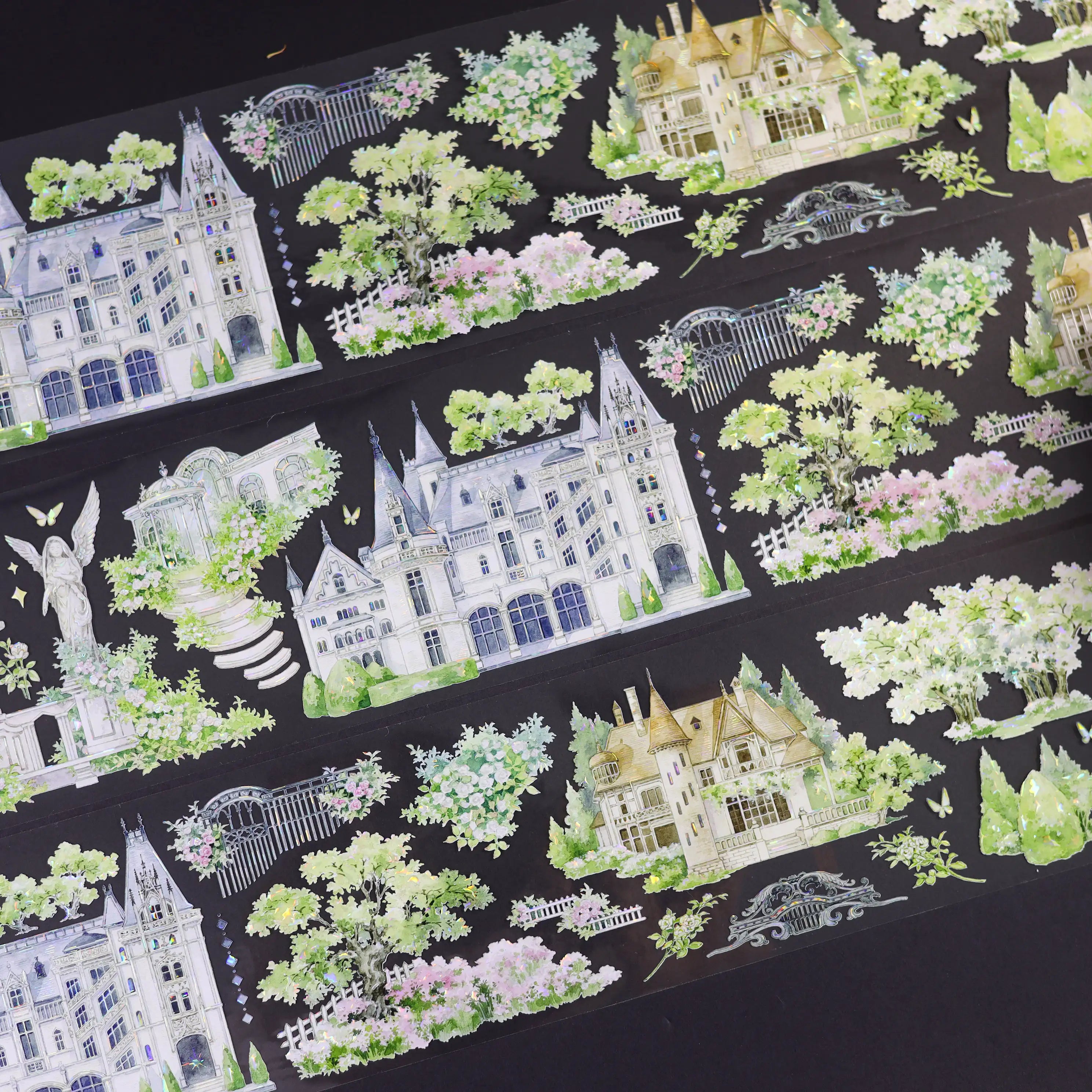 Garden Manor — Shell-Glow PETテープ | フランスのシャトーの風景