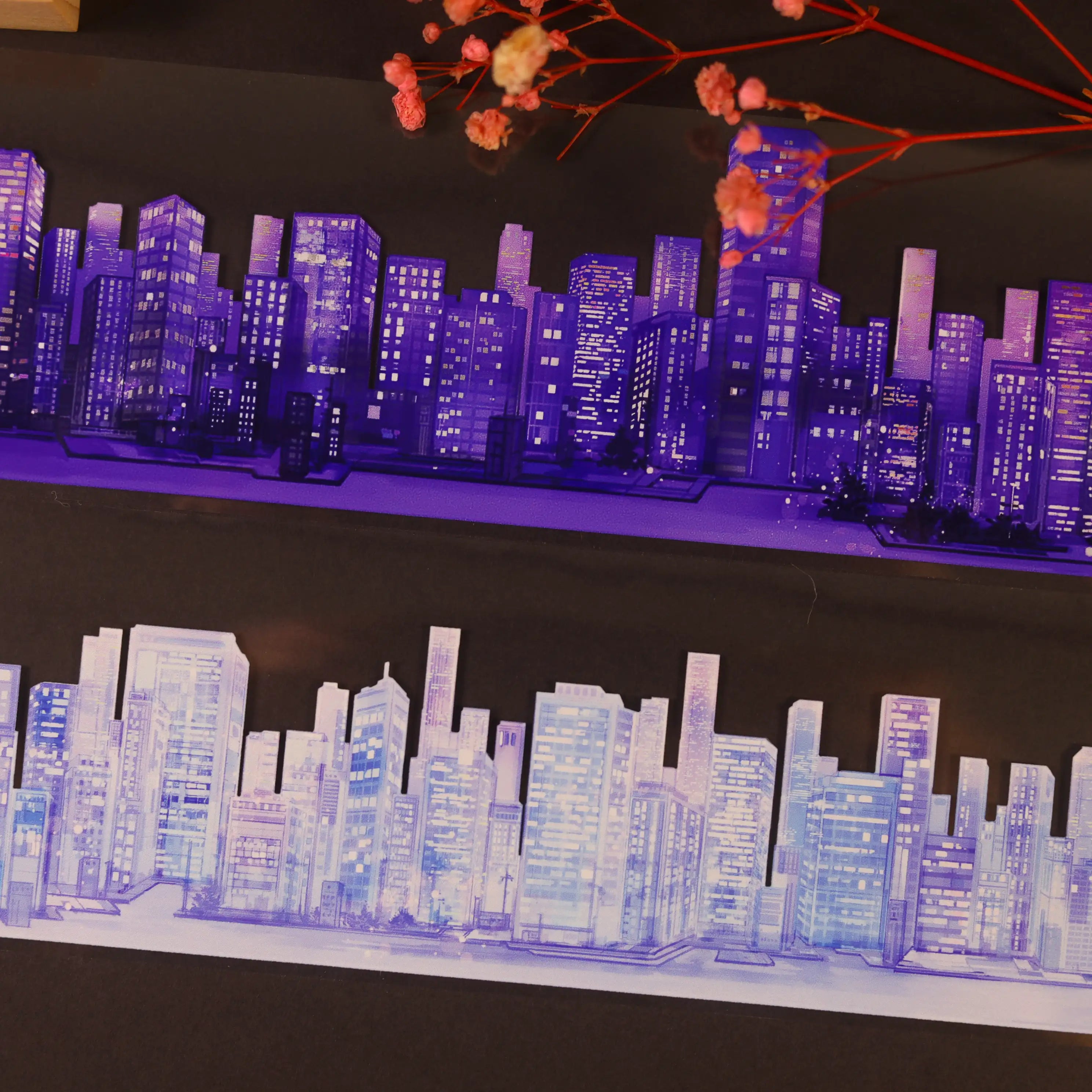 PET-Tape Night City Skyline 6cm | Stadtansicht