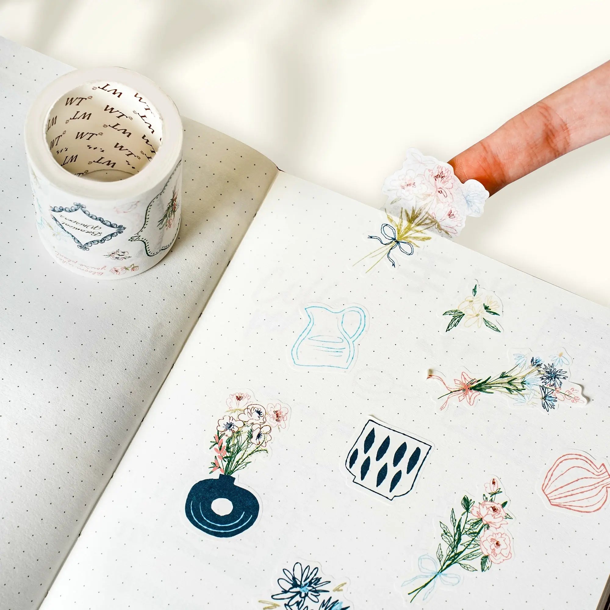 Doodle & Vine Washi Tape Sticker Set The Washi Tape Shop