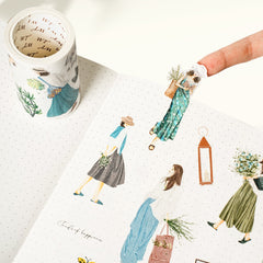 Pre-cut Velvet Voyage Wide Washi/PET Tape
