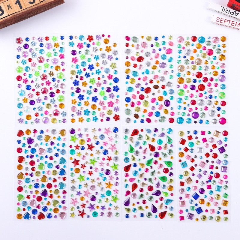 Acrylic decorative sticker collection