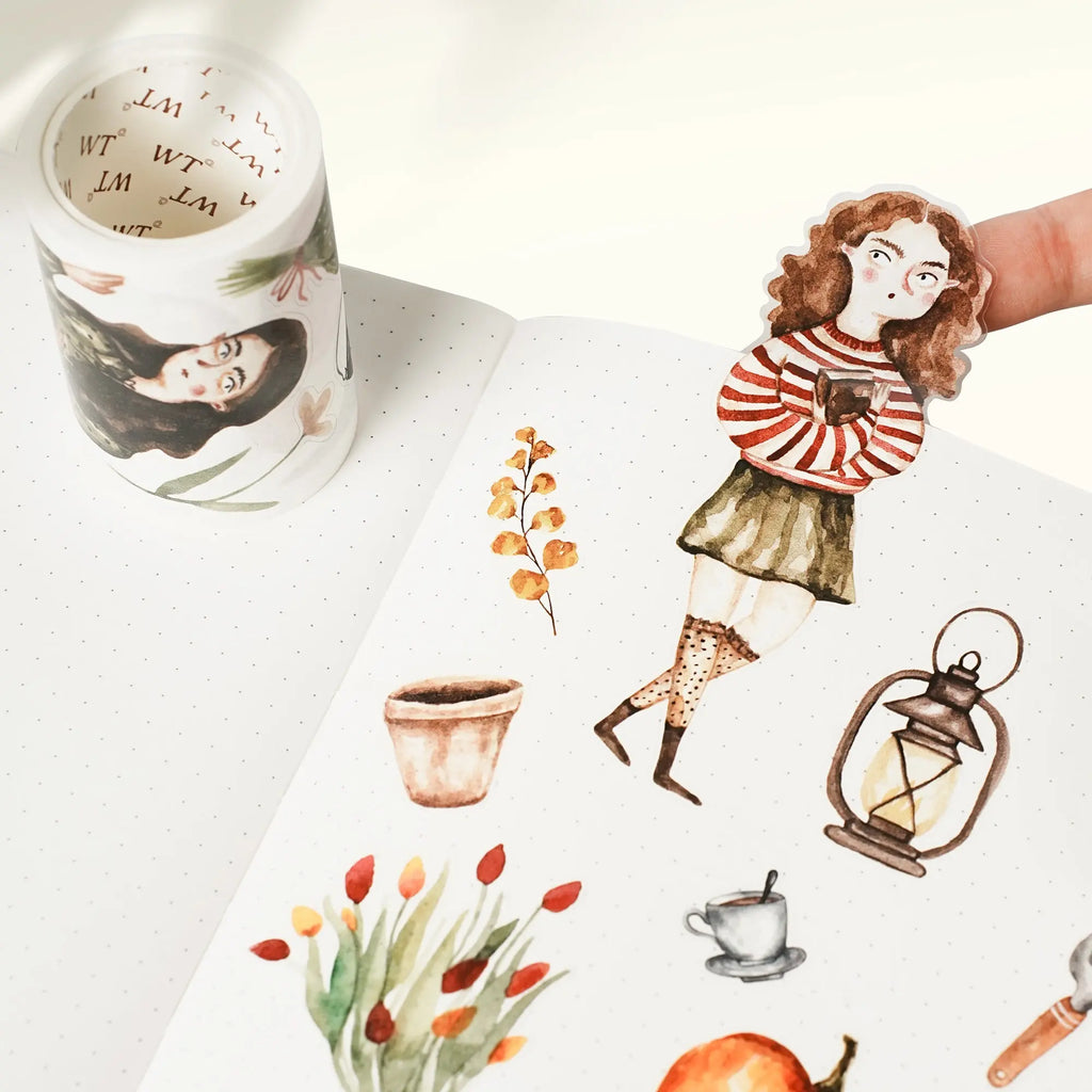 Pre-cut Pumpkin Spell Wide Washi/PET Tape The Washi Tape Shop