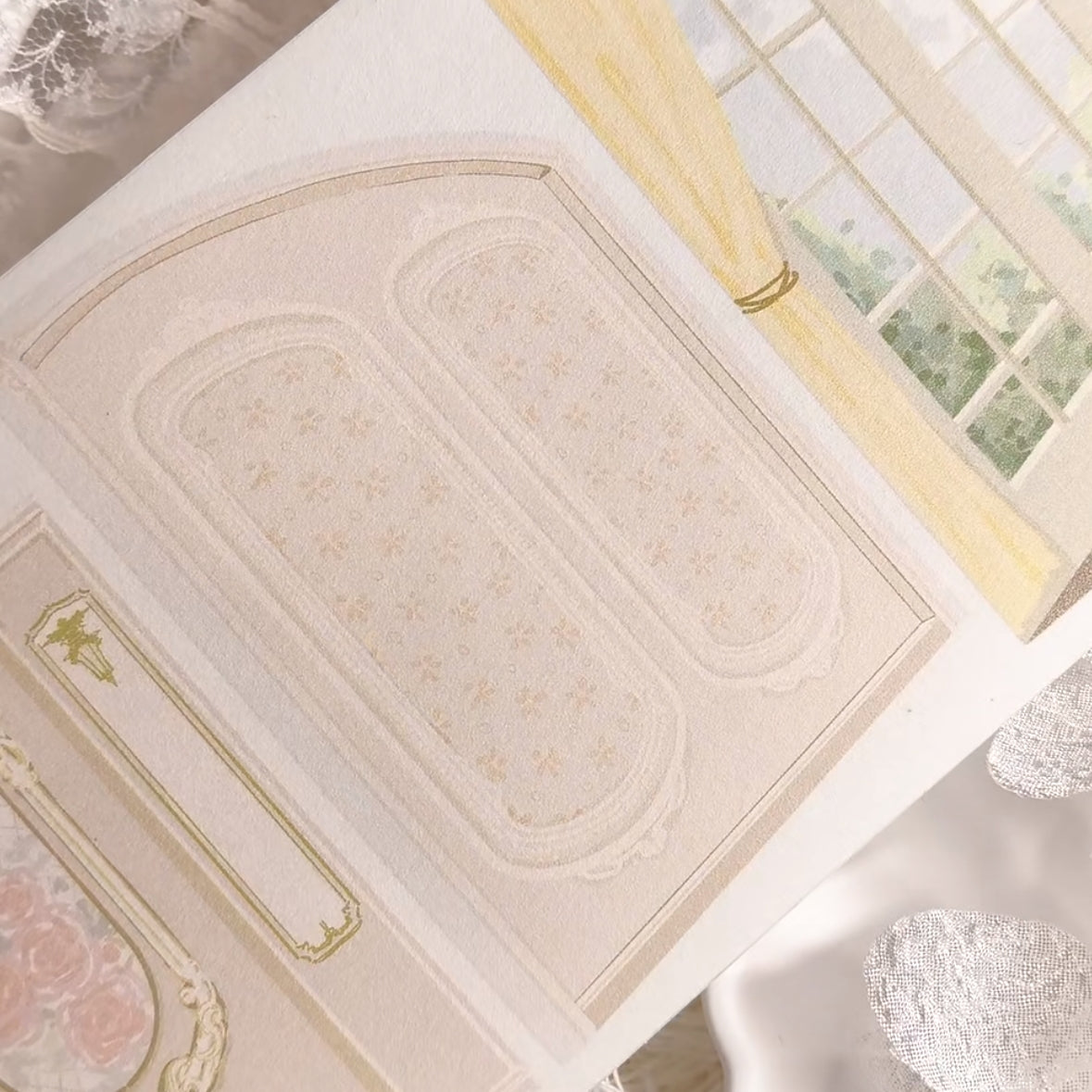 Bare Wall Fable decorative tape with a pearl shimmer finish