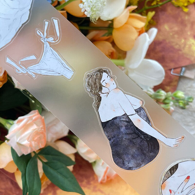 Secret Moments PET Tape with illustrated girls