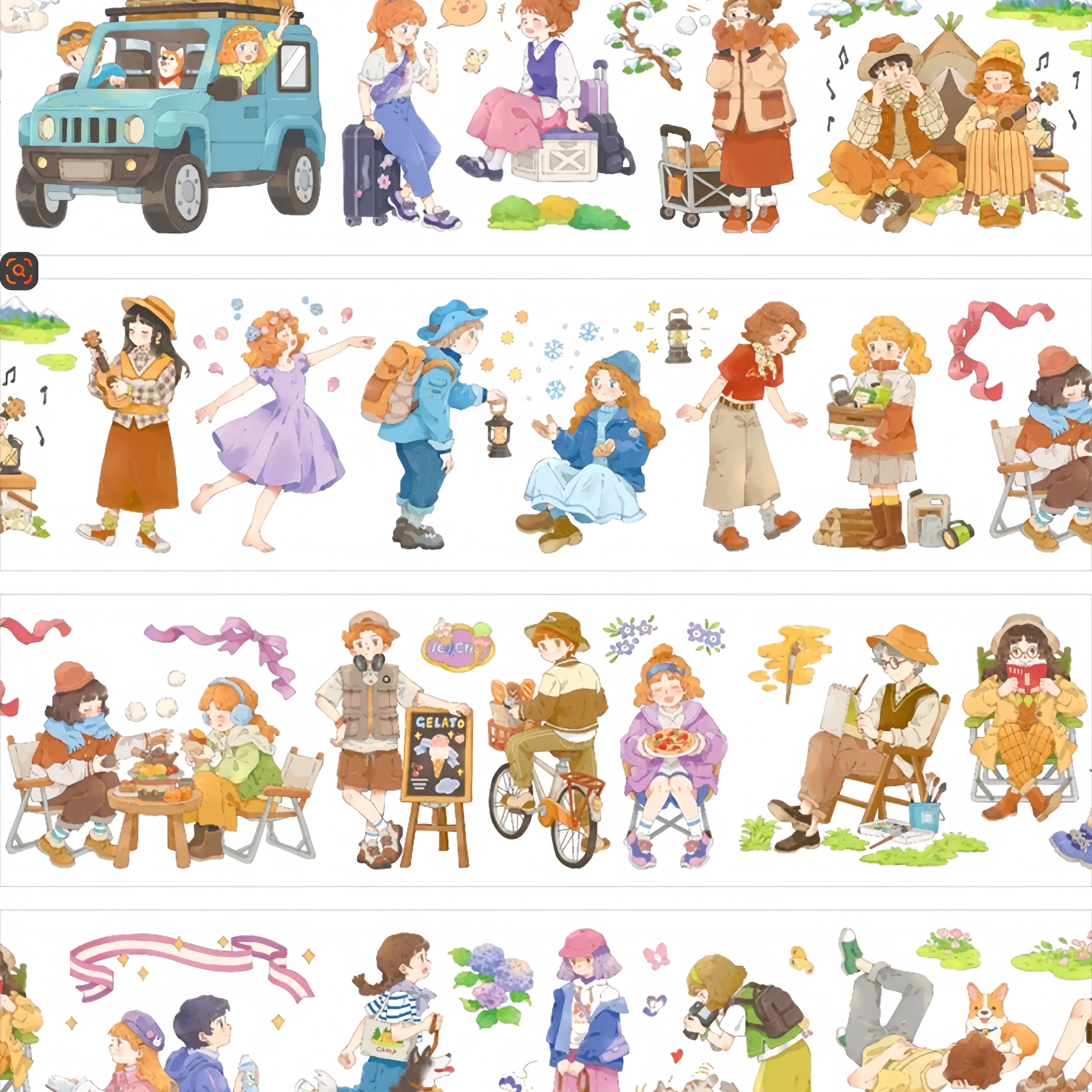 Seasonal Adventure Character PET Tape