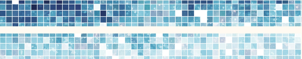 Pastel grid washi tape roll in blush pink with pixel grid pattern