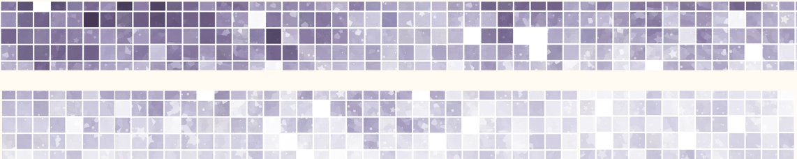 Pastel grid washi tape roll in lilac purple with pixel grid pattern