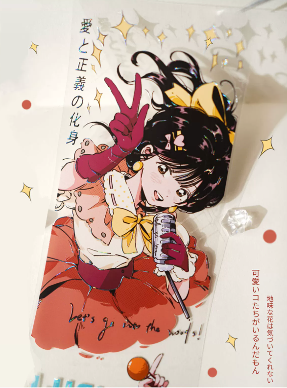 Anime witch character decorative tape with mystical character illustrations