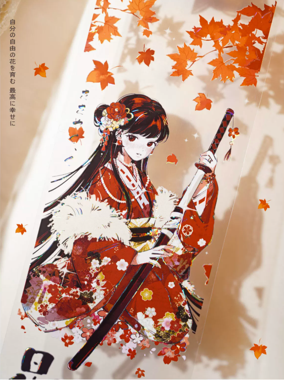 Gangster Heiress character decorative tape with dramatic illustrated figures
