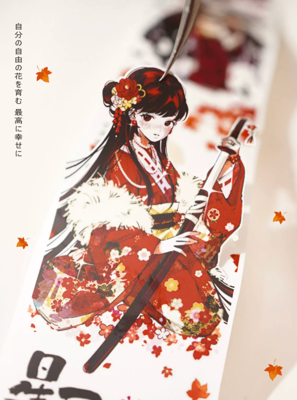 Gangster Heiress character decorative tape with dramatic illustrated figures