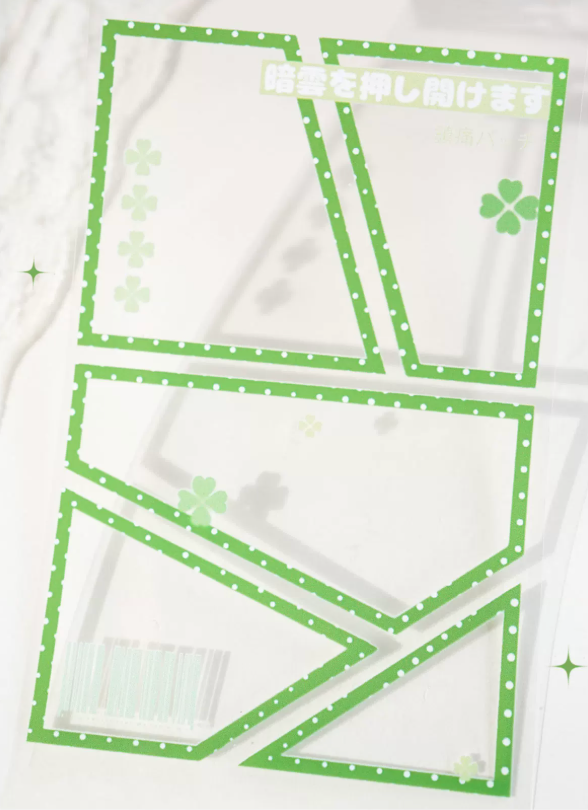 Everyday comic frame decorative tape with storyboard panel designs