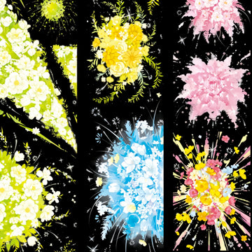 Flower Burst decorative tape with dreamy floral designs