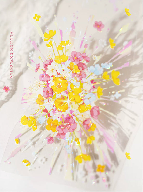 Flower Burst decorative tape with dreamy floral designs