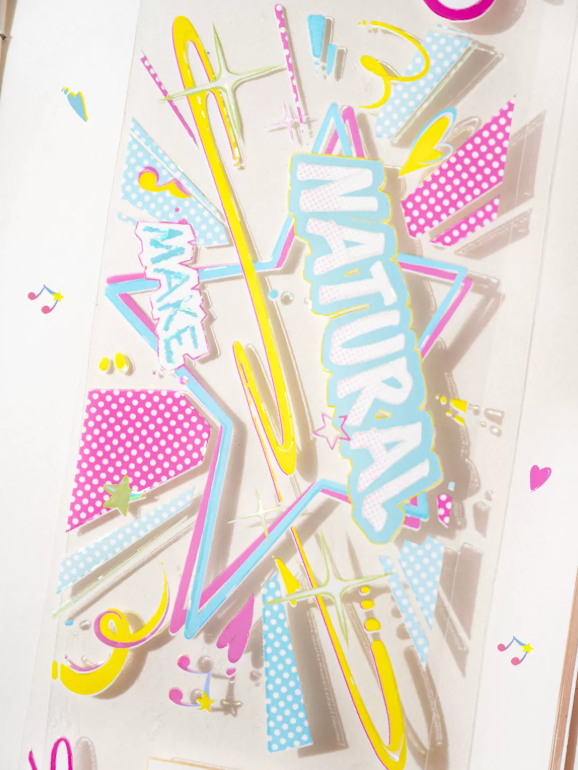 Energy Max pop art decorative tape with bold text graphics