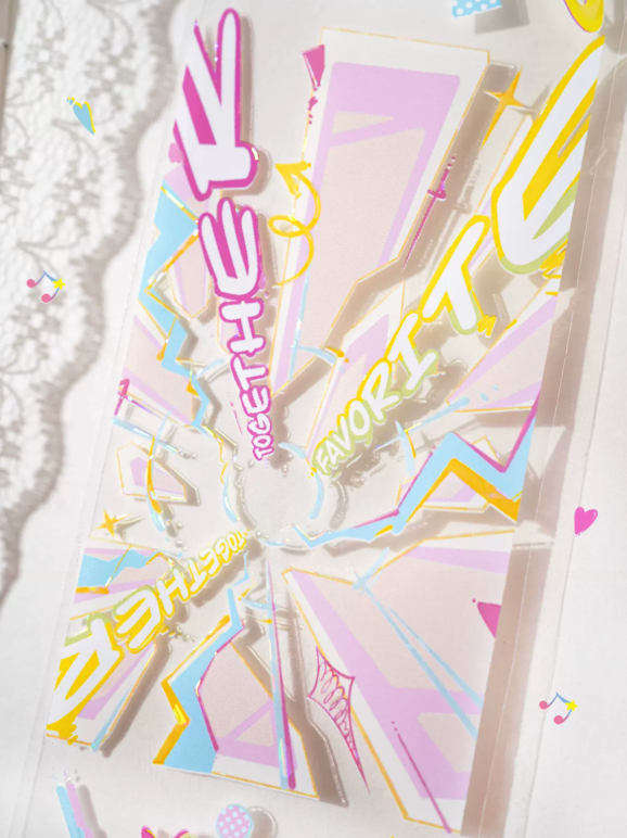 Energy Max pop art decorative tape with bold text graphics