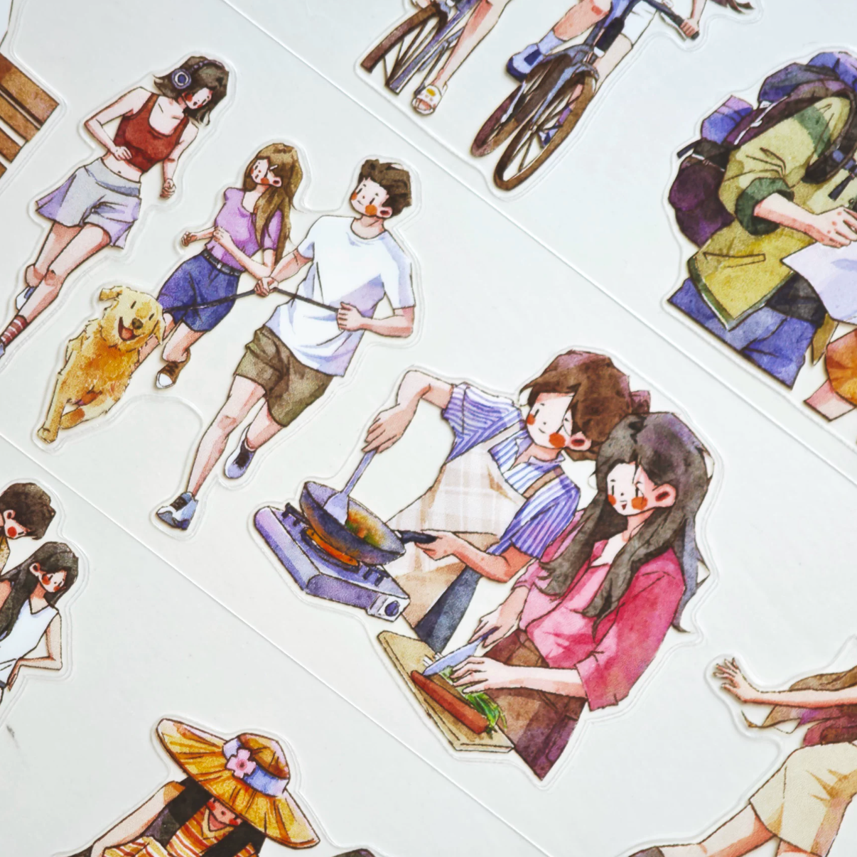 Little Moments character tape close-up with friends sitting together and casual daily scenes