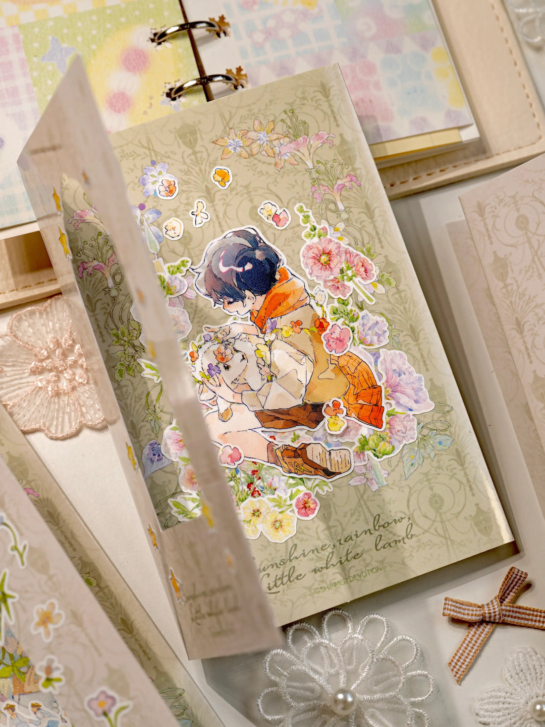 Fairytale Garden Die-Cut Tape | Shimmer Synthetic Paper — Final Sale