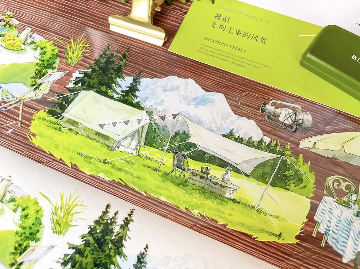 Drive & Dwell · Road Trip & Camping Tape Drive & Dwell PET/Washi Tape | Road Trip & Camping Scenery
