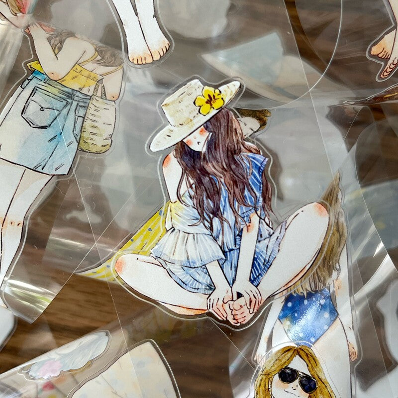 Vacation Mode Die-cut Character Tape