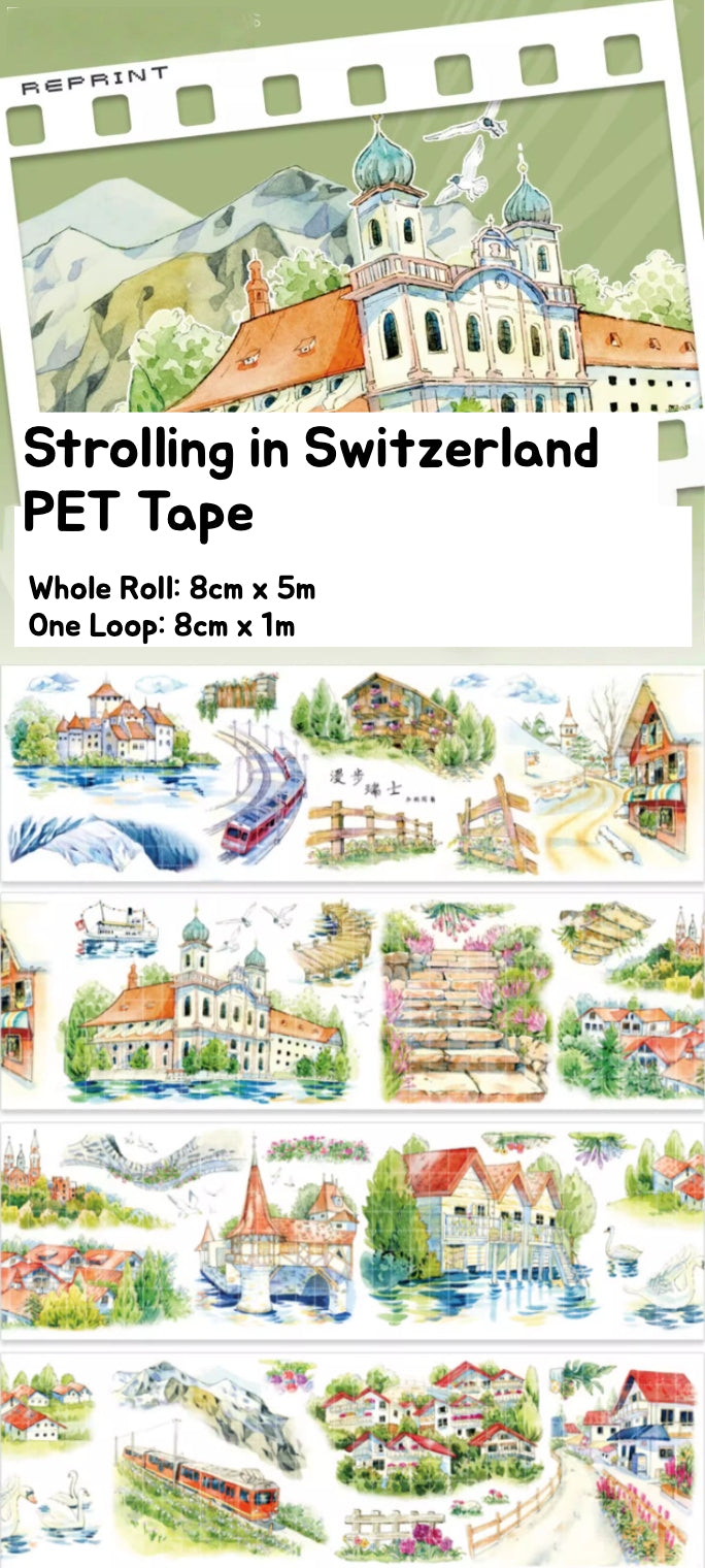 Strolling in Switzerland PET Tape