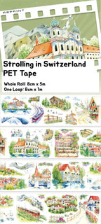 Strolling in Switzerland PET Tape TIMO