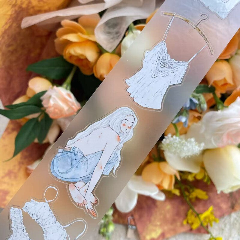 Secret Moments PET Tape with illustrated girls