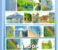 Mount Fuji Scenery PET Tape Mount Fuji Scene PET Tape for Scrapbooking