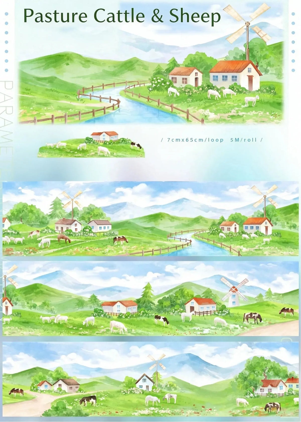 [Series] World Travel Scenery PET Tape - 24 Designs