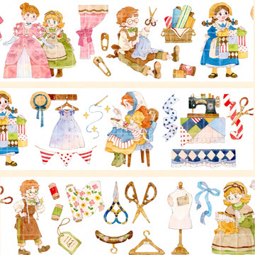 Xixi the Tailor character decorative tape design