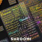 Spring Letters Foil PET Sticker Collection